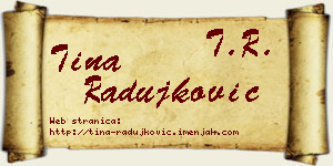 Tina Radujković vizit kartica